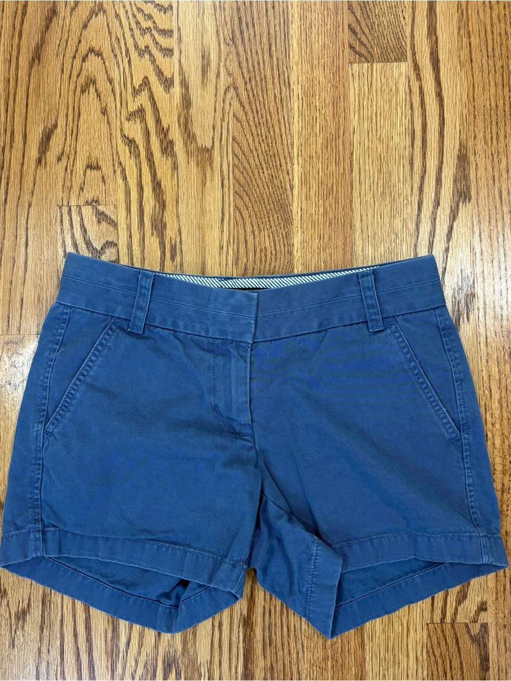 J. Crew 3.5" Navy 100% Cotton Chino Shorts (00)